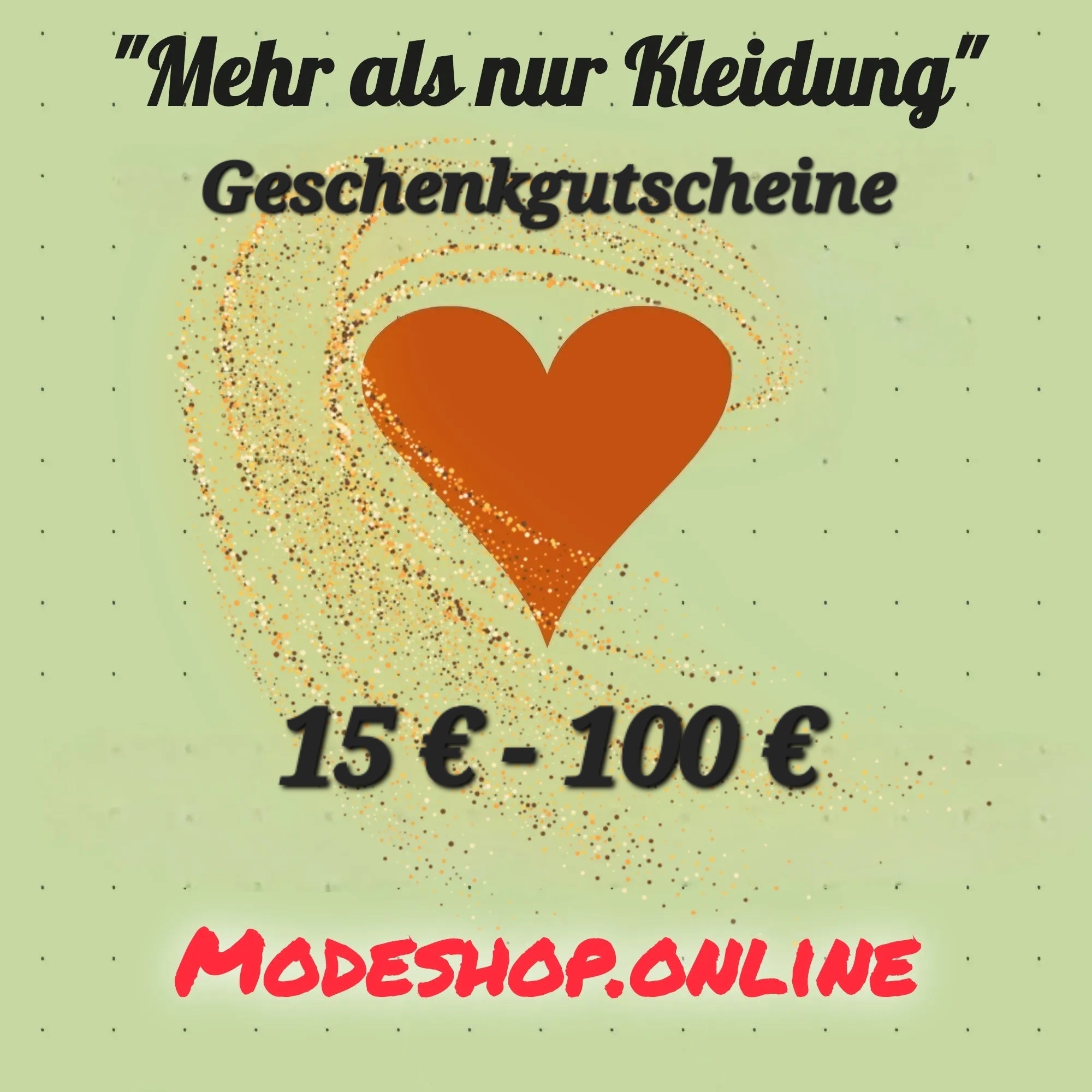 Modeshop.online-Gutscheine €15,00 -
